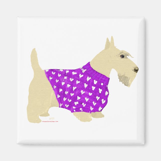 Aimant Pullover pour Scottish Terrier roux (Devant)