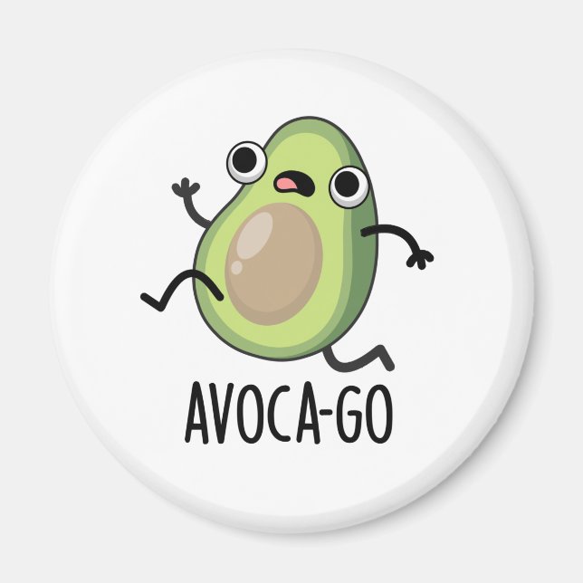 Aimant Pun Avoca-go amusant Avocado (Devant)