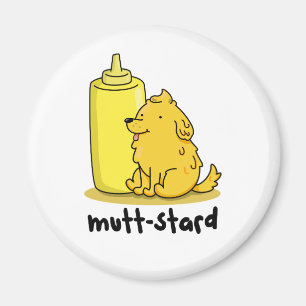 Aimant Pun de moutarde à chien drôle à moutarde à moutard