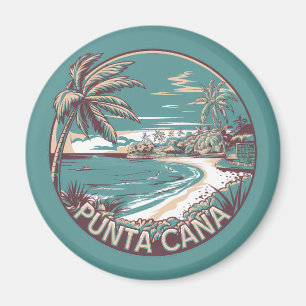 Aimant Punta Cana République Dominicaine Insigne d'Art Vo