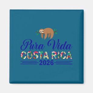 Aimant Pura vida costa rica 2026 tropical voyage drôle