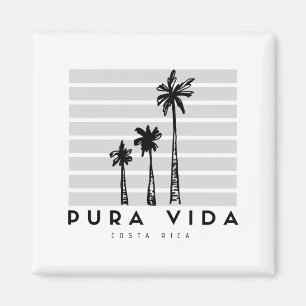 Aimant Pura Vida Palm Tree Costa Rica Souvenir