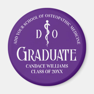 Aimant Purple Ostéopathie Médicale de l'école fête de gra