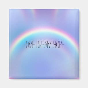 Aimant Purple Rainbow Love Dream Hope Personnalisé