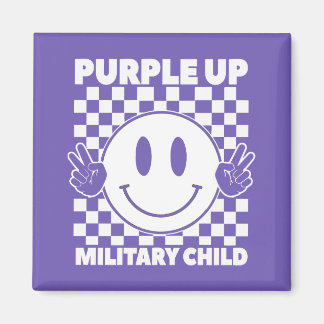 Aimant Purple Up For Military Kids Military Child Mois