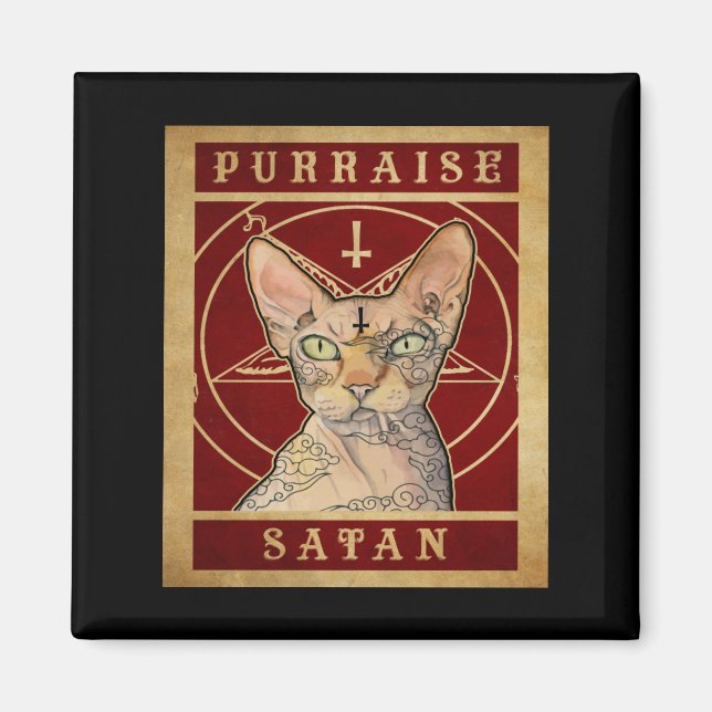 Aimant Purraise Satan Sphynx (Devant)
