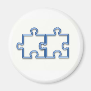 Aimant Puzzle Pièces Magnat rond
