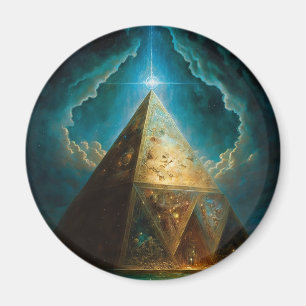 Aimant Pyramide mystique Art Visionnaire