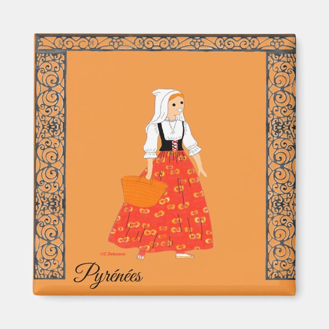 Aimant Pyrénées Orientales, France (Devant)