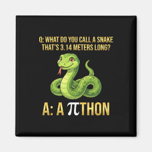 Aimant Python Pithon Pi jour symbole drôle prof de maths