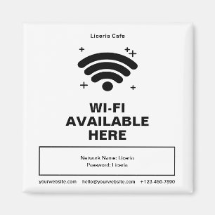Aimant Qr Code Nom commercial Minimal wifi Détails