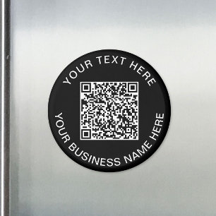 Aimant QR Code promotionnel noir