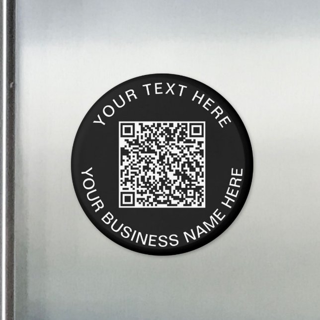 Aimant QR Code promotionnel noir (QR Code Promotional Black Magnet)