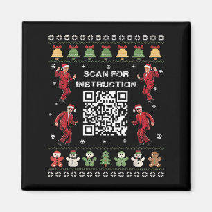 Aimant Qr Trump Dance Code Président Analyse De L'Instruc
