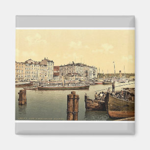Aimant Quai de paquebot, port de Stettin, Pommeraina,