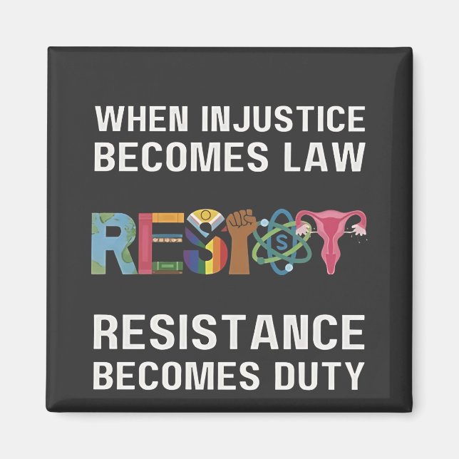 Aimant Quand L'Injustice Devient Loi, La Résistance Devie (Devant)