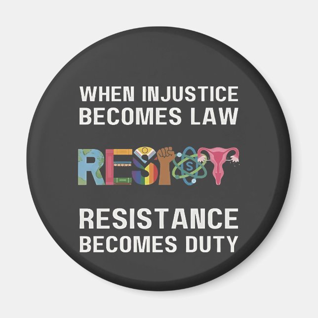 Aimant Quand L'Injustice Devient Loi, La Résistance Devie (Devant)