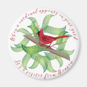 Aimant Quand un cardinal apparaît dans votre cour...