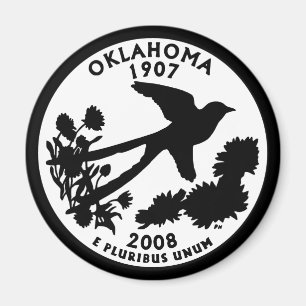 Aimant Quart de dollar de l'Oklahoma