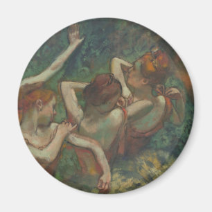 Aimant Quatre Danseurs, Peinture impressionniste, Edgar D