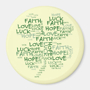 Aimant Quatre Leaf Clover Signification : Espoir, Foi, Am
