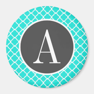 Aimant Quatrefoil Turquoise couleur Aqua