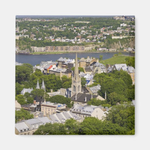 Aimant Québec, Québec, Canada. En regardant vers le bas