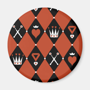 Aimant Queen of Hearts Royal Motifs