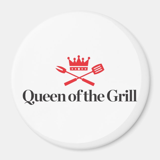 Aimant Queen of the Grill (Devant)