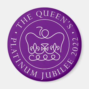 Aimant Queen's Platinum Jubilee 2022 70th Anniversary 