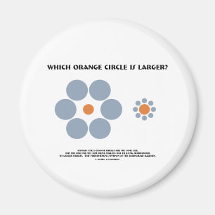 Aimant Quel Cercle Orange Est Le Plus Grand ? (Illusion o