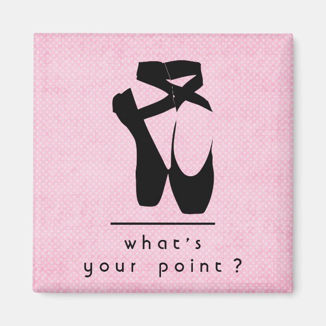 Aimant Quel est votre point de vue ? Chaussures de Ballet (Devant)