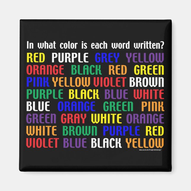 Aimant Quelle est ma couleur ? (Devant)