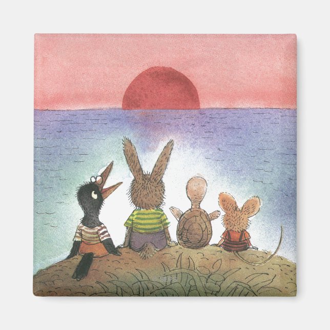 Aimant Quelque chose de rouge (Devant)