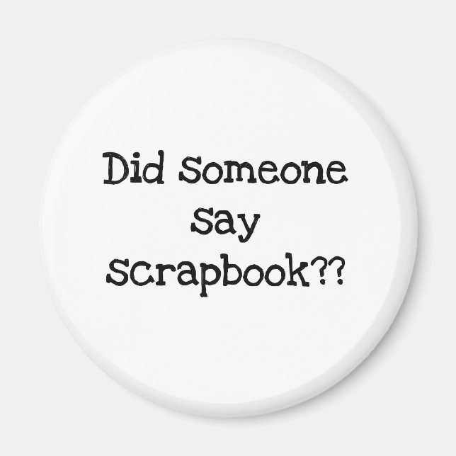 Aimant Quelqu'Un A-T-Il Dit Scrapbook (Devant)