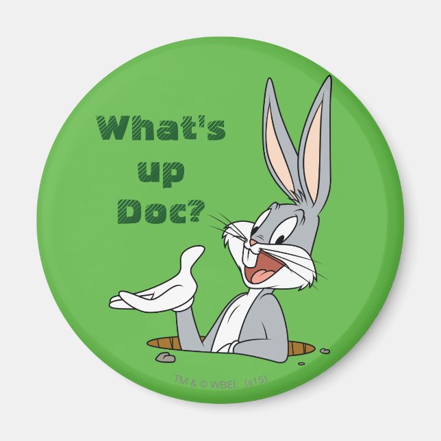 Aimant QU'EST-CE QU'IL Y A DOC?™ BUGS BUNNY™ Rabbit Hole (Devant)