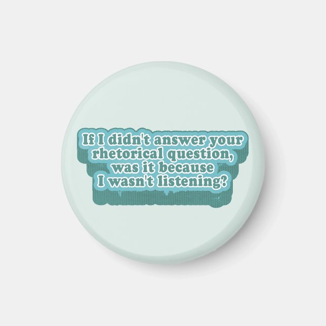 Aimant Questions rhétoriques Grammaire amusante (Devant)