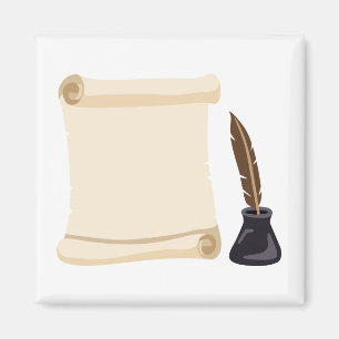 Aimant Queue et encre de défilement