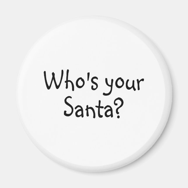 Aimant Qui est votre Père Noël 2 (Devant)