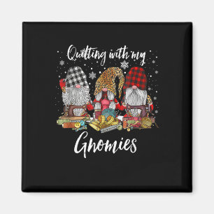 Aimant Quilter Avec Mes Gnomies Noël Gnomes Holiday
