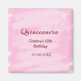 Aimant Quinceanera anos 15e anniversaire ajouter nom text