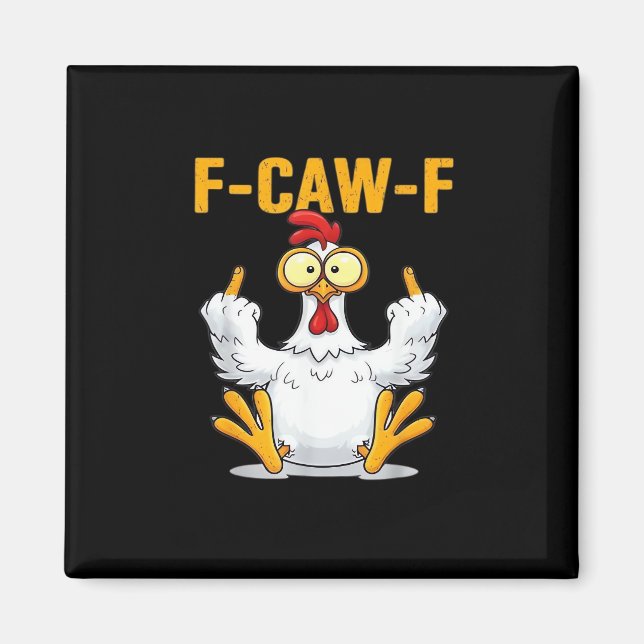 Aimant Quote Rooster Meme Classic (Devant)