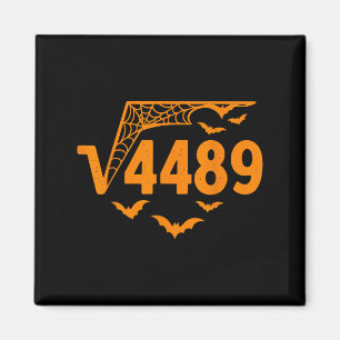 Aimant Racine carré 4489 Mème d'Halloween drôle 67 Teac e