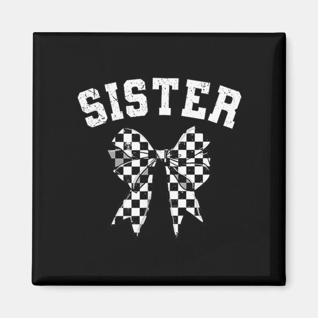 Aimant Racing Sister Of The First Birthday Boy Race Car F (Devant)