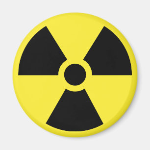 Aimant radioactif de symbole