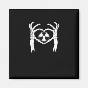 Aimant Radiologie X-Ray Tech Coeur en forme de squelette 