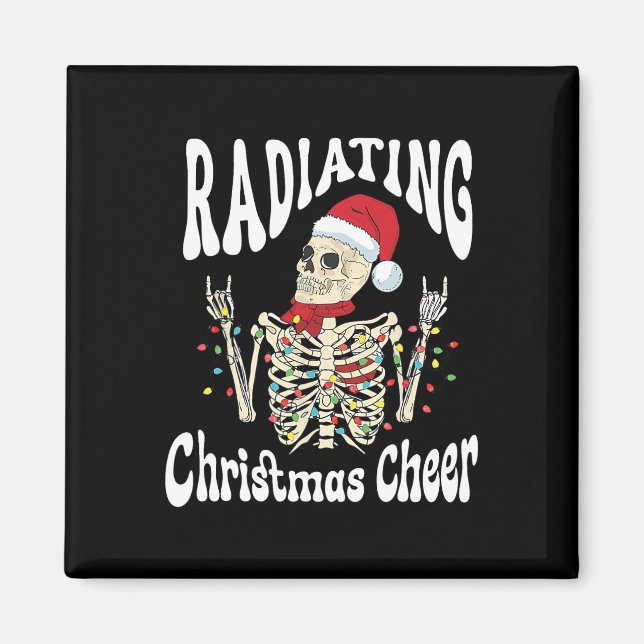 Aimant Radiology Radiating Christmas Cheer X-ray Rad Tech (Devant)