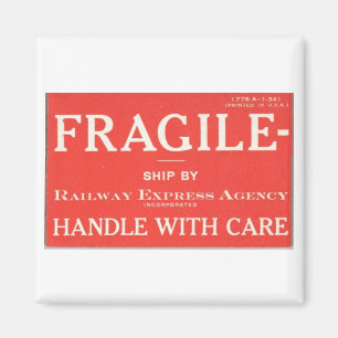 Aimant Railway Express Fragile