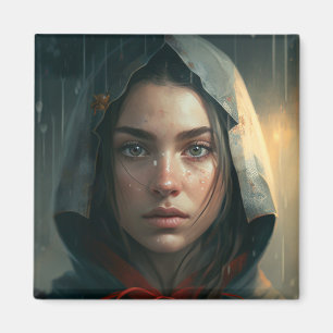 Aimant Rain hood girl