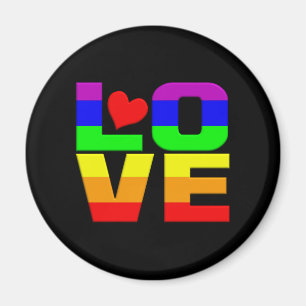 Aimant Rainbow Love